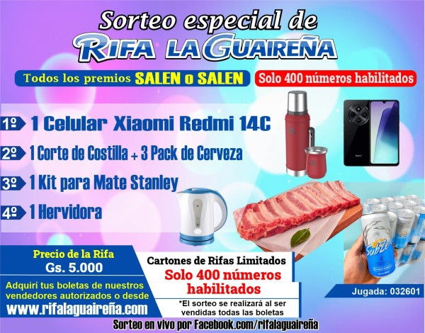 Imagen del sorteo